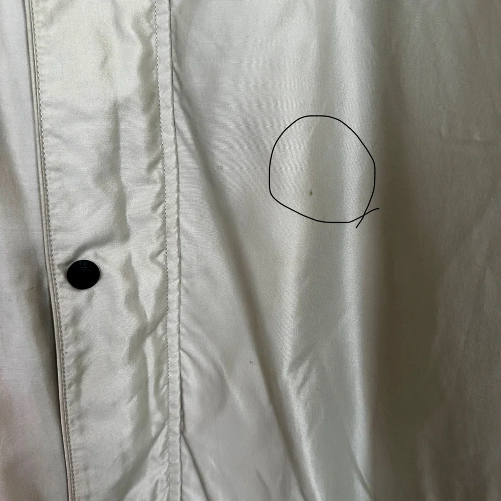 VTG 90’s Polo Sport Ralph Lauren Zip Ip Jacket Beige Men’s Sz XL Lined Rain Coat